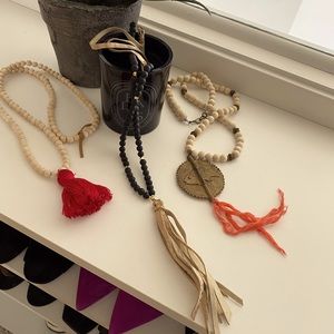 BUNDLE   Tassel necklaces